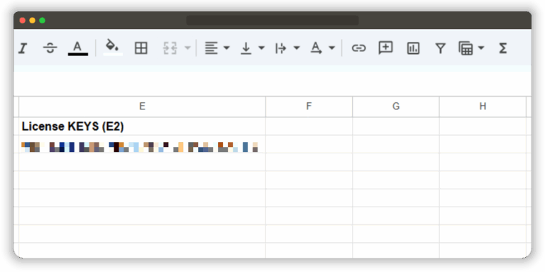 Putting the license keys of consent mode monitor